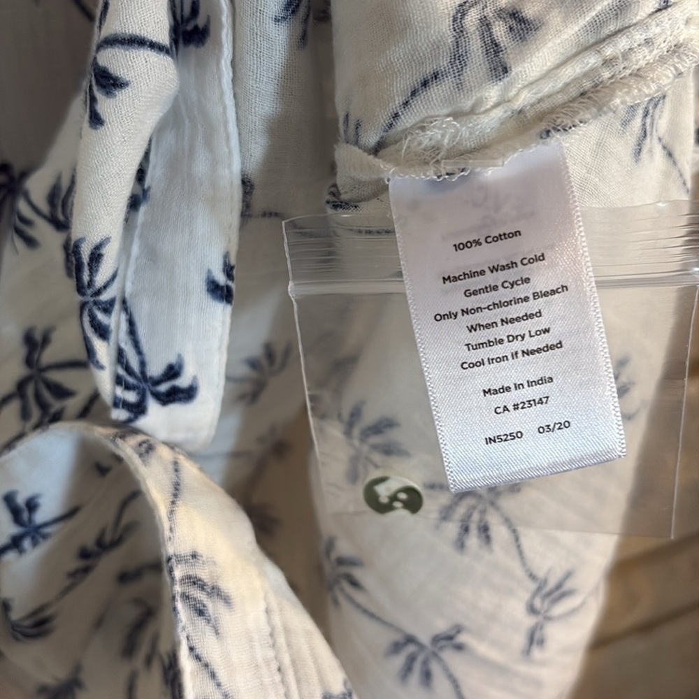 Talbots Palm Tree Print Shirt Dress - Picture 7 of 9